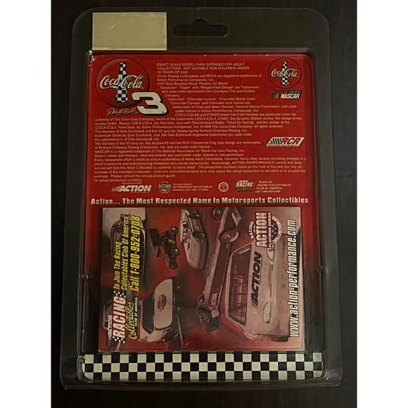 Dale Earnhardt 3 Coca Cola 1998 Monte Carlo Limited Edition 164 Scale Stock Car - Picture 4 of 4
